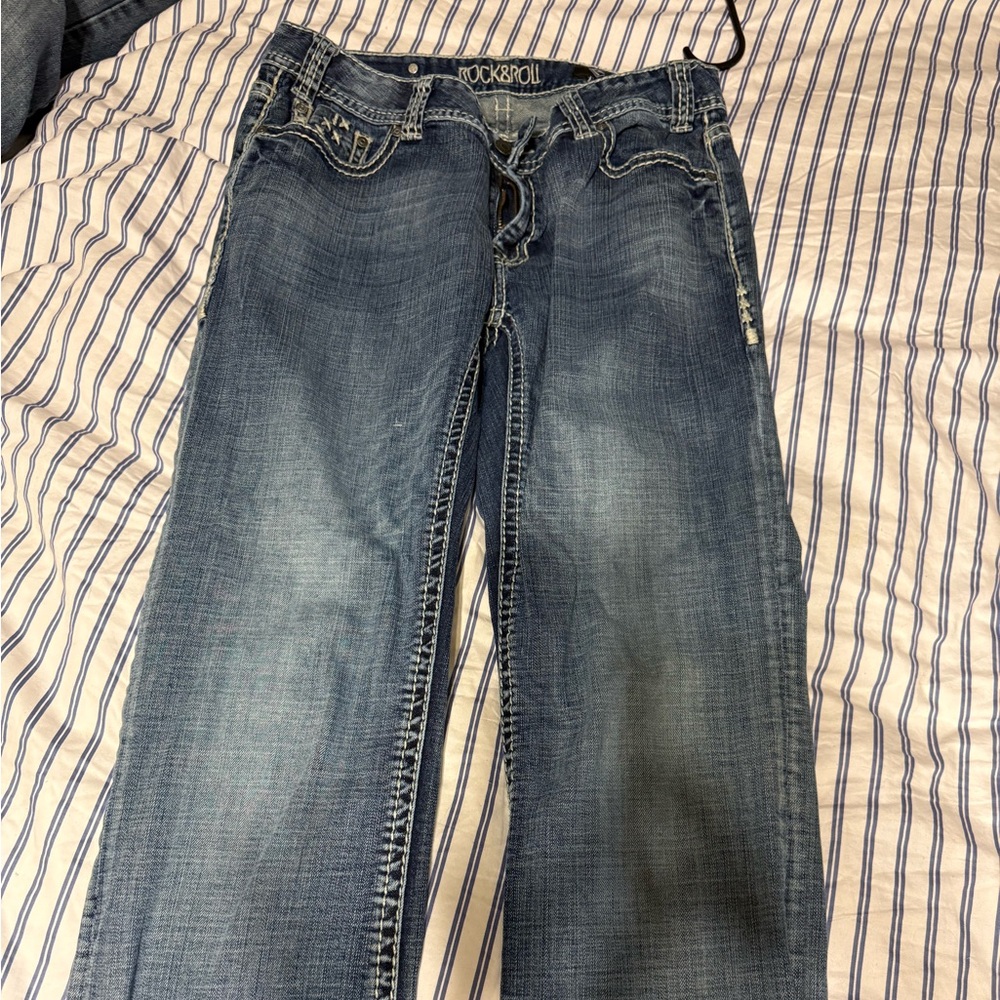 Rock & Roll Cowgirl Blue Boot Cut Jeans